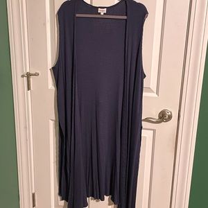 LuLaRoe Women’s Large Joy waffle Navy